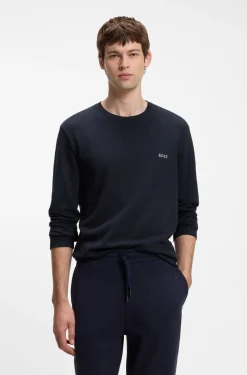 Ottoman pyjama T-shirt with embroidered logo