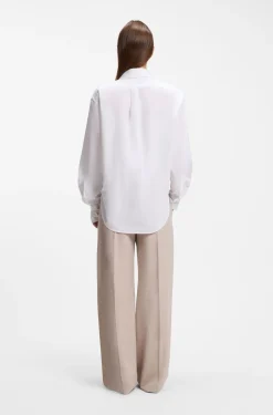Oversized-fit blouse in cotton