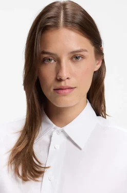 Oversized-fit blouse in cotton