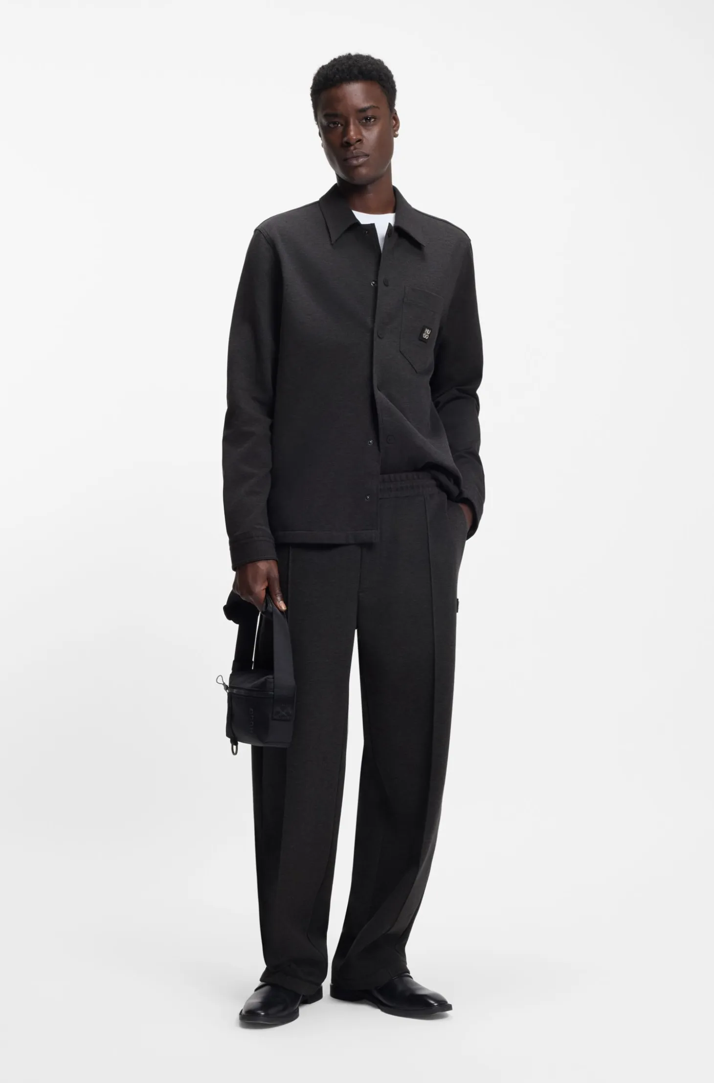 Oversized-fit shirt in a cotton blend