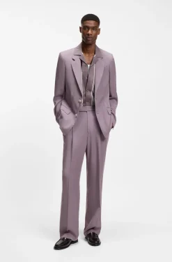 Oversized-fit trousers in draped twill