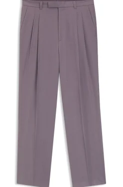 Oversized-fit trousers in draped twill