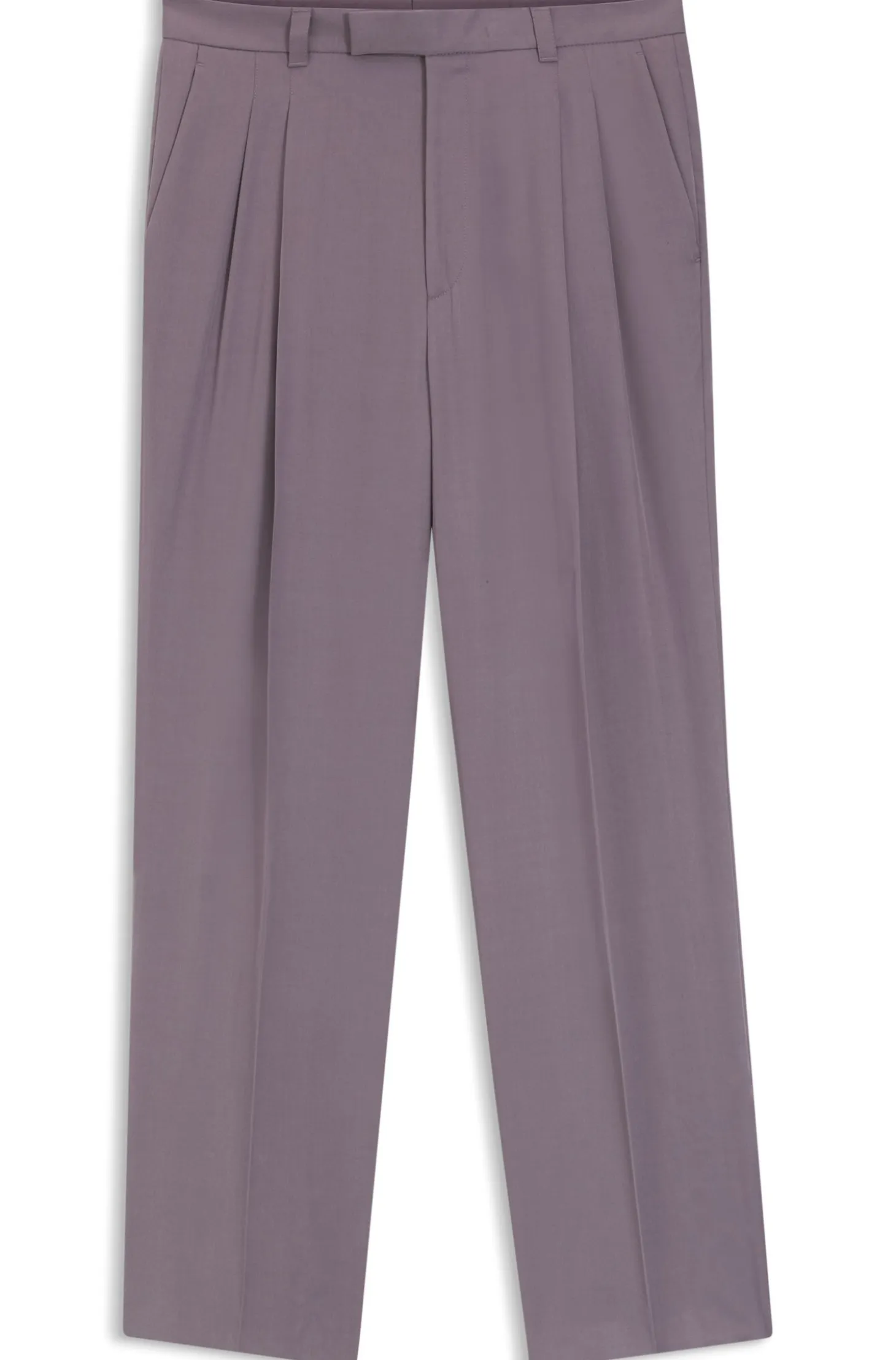 Oversized-fit trousers in draped twill