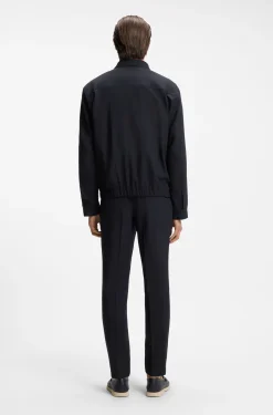 Packable relaxed-fit overshirt in a washable wool blend