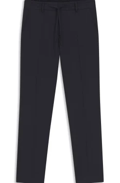 Packable slim-fit trousers in a washable wool blend