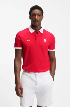 Paddy polo shirt with country flag