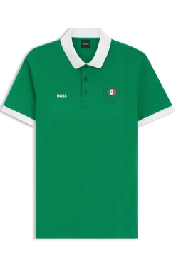 Paddy polo shirt with country flag