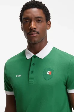 Paddy polo shirt with country flag