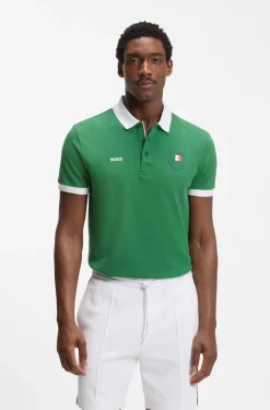 Paddy polo shirt with country flag