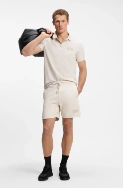 Paddy polo shirt with structured logo patch