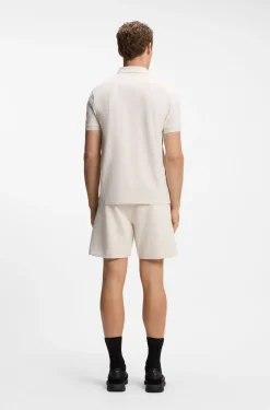Paddy polo shirt with structured logo patch
