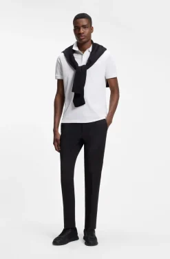 Paddy polo shirt with structured logo patch