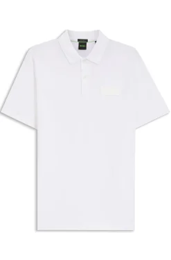Paddy polo shirt with structured logo patch