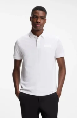 Paddy polo shirt with structured logo patch