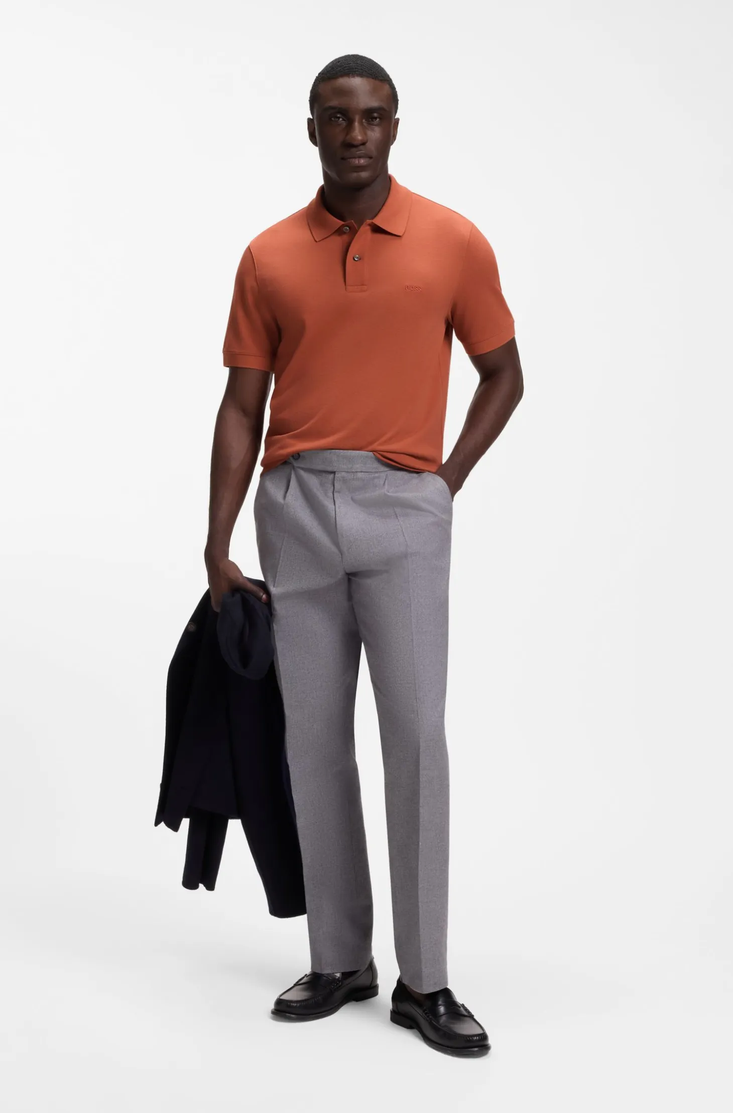 Pallas polo shirt in cotton piqué with embroidered logo