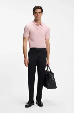 Pallas polo shirt in cotton piqué with embroidered logo