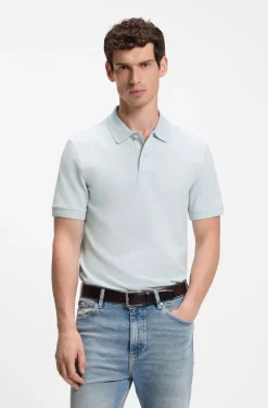 Pallas polo shirt in cotton piqué with embroidered logo
