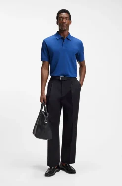 Pallas polo shirt in cotton piqué with embroidered logo