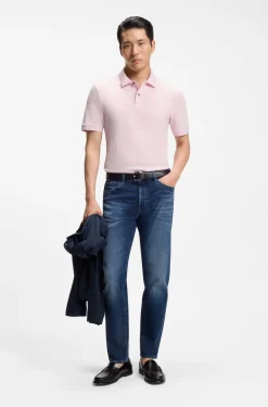 Pallas polo shirt in cotton piqué with embroidered logo