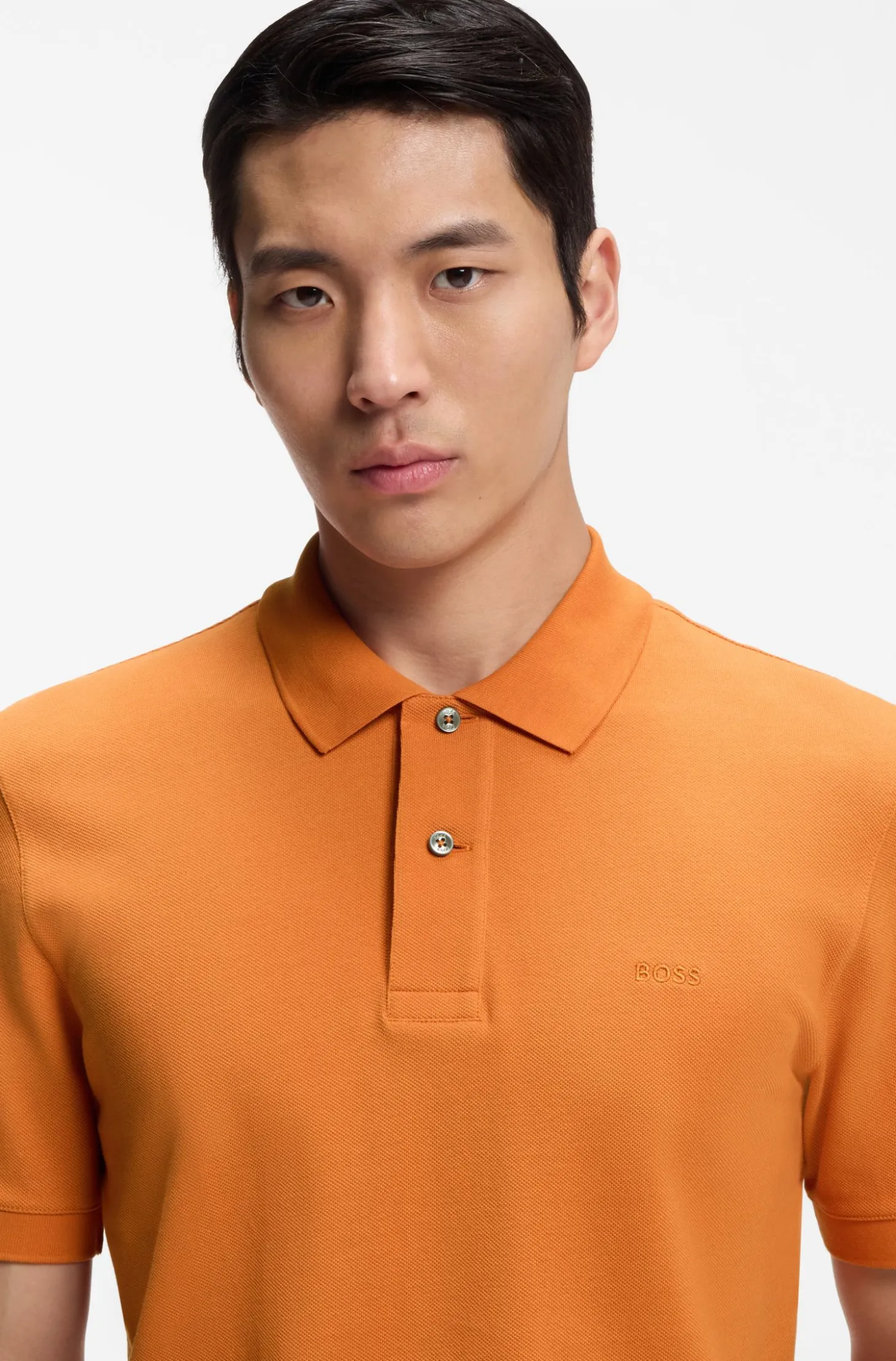 Pallas polo shirt in cotton piqué with embroidered logo