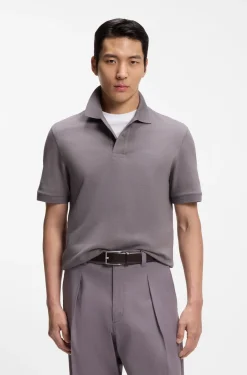 Pallas polo shirt in cotton piqué with embroidered logo