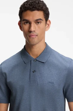 Pallas polo shirt in cotton piqué with embroidered logo