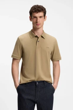Pallas polo shirt in cotton piqué with embroidered logo