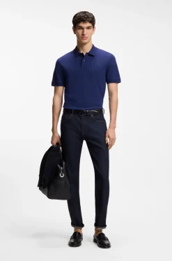 Pallas polo shirt in cotton piqué with embroidered logo