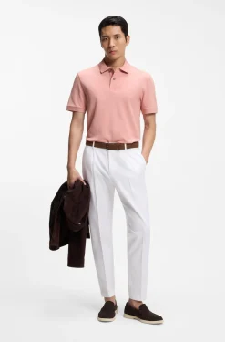 Pallas polo shirt in cotton piqué with embroidered logo