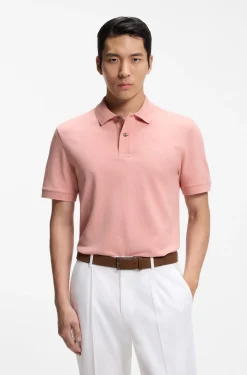 Pallas polo shirt in cotton piqué with embroidered logo
