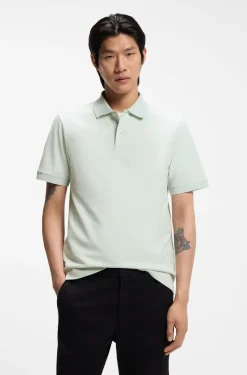 Pallas polo shirt in cotton piqué with embroidered logo