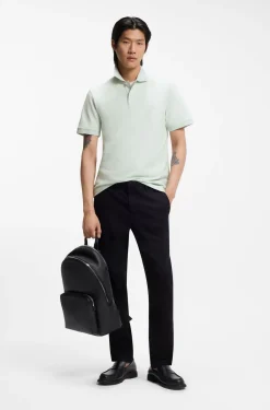 Pallas polo shirt in cotton piqué with embroidered logo