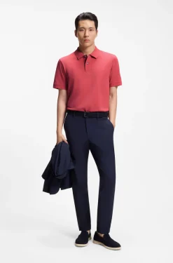 Pallas polo shirt in cotton piqué with embroidered logo