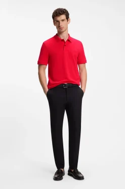 Pallas polo shirt in cotton piqué with embroidered logo