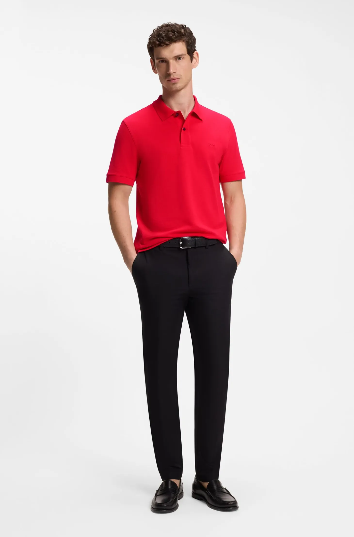Pallas polo shirt in cotton piqué with embroidered logo