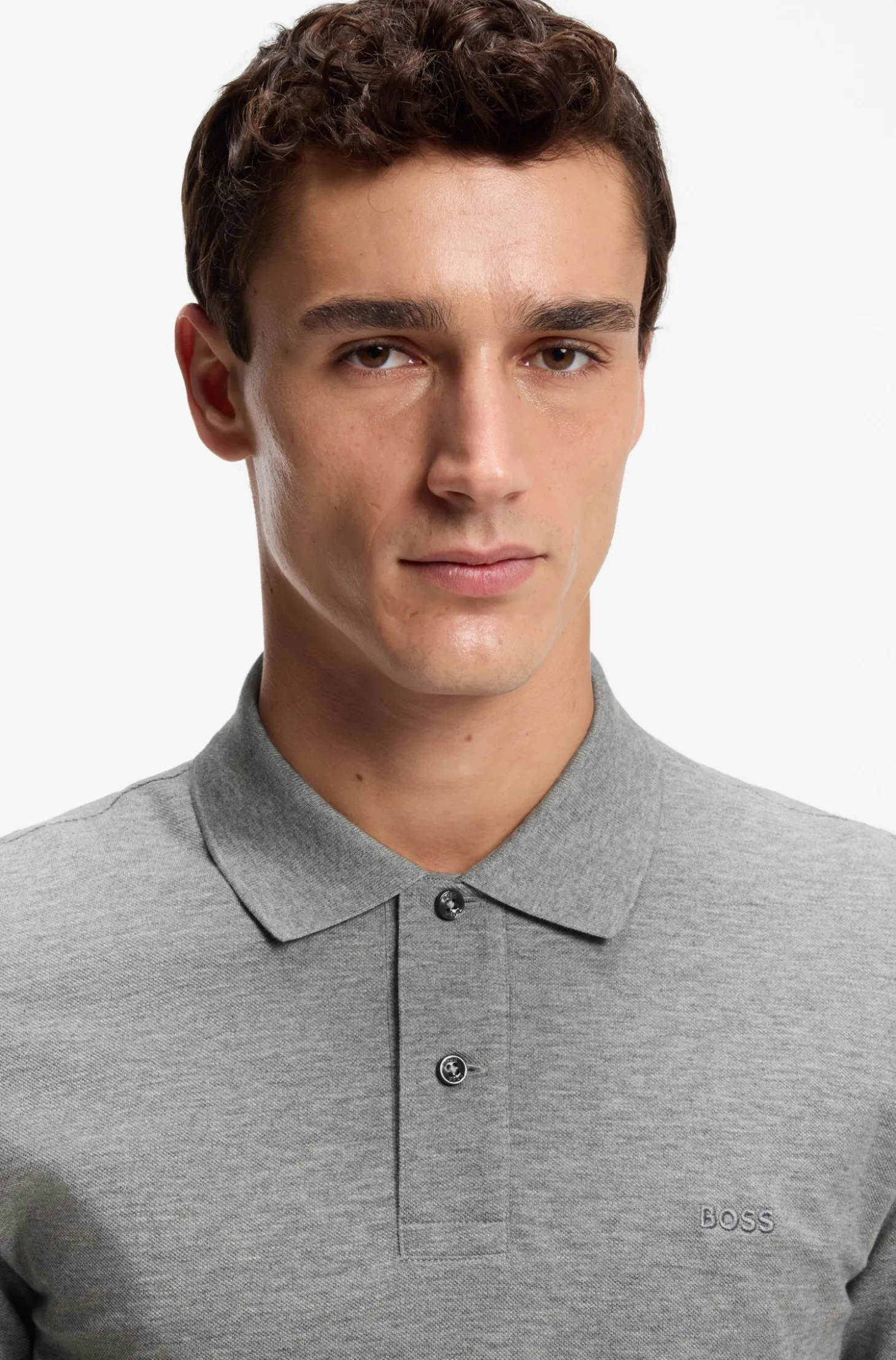 Pallas polo shirt in cotton piqué with embroidered logo
