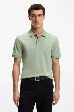 Pallas polo shirt in cotton piqué with embroidered logo
