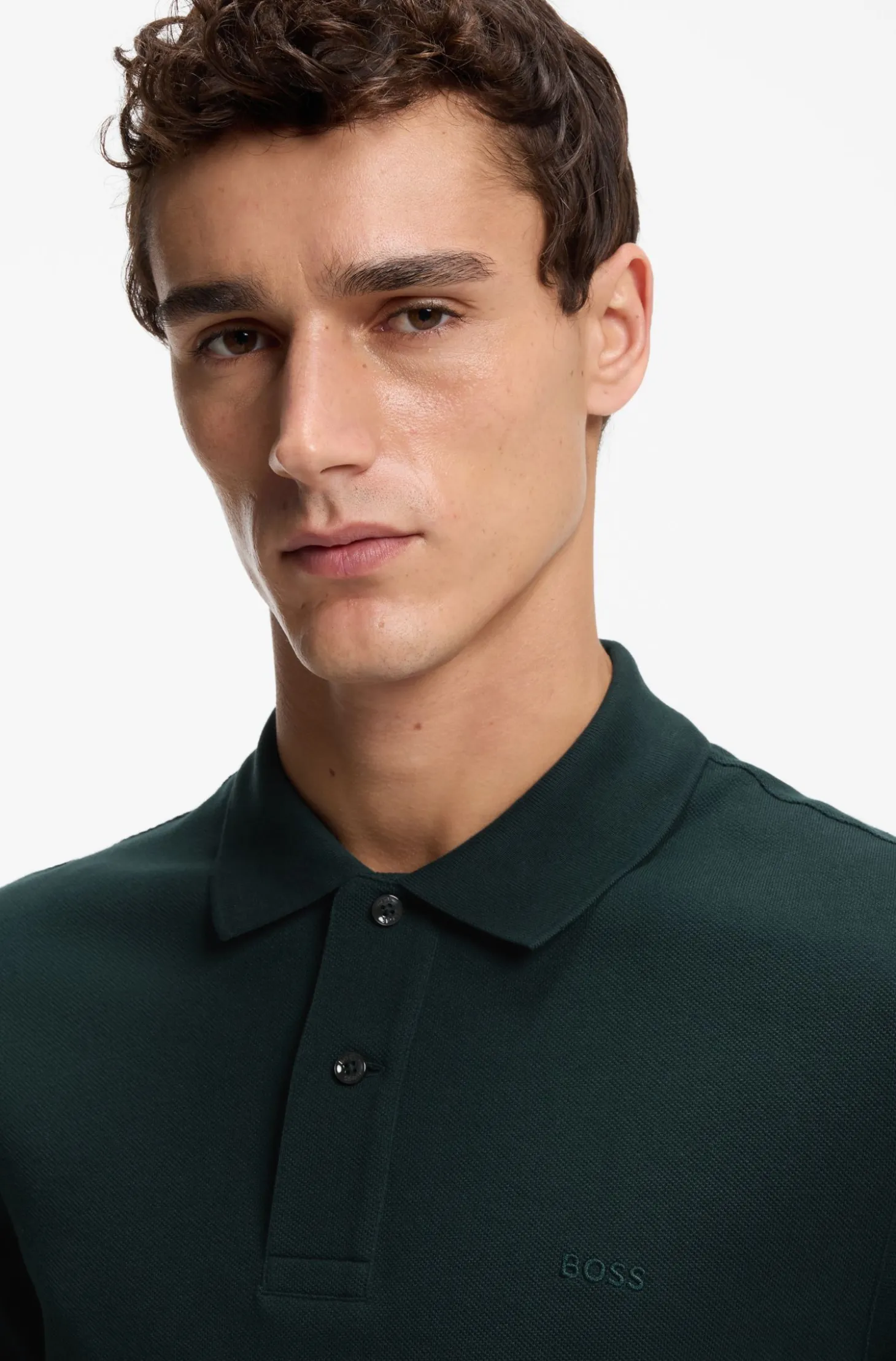 Pallas polo shirt in cotton piqué with embroidered logo