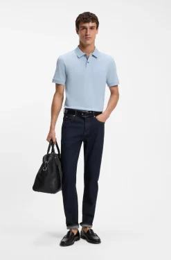 Pallas polo shirt in cotton piqué with embroidered logo