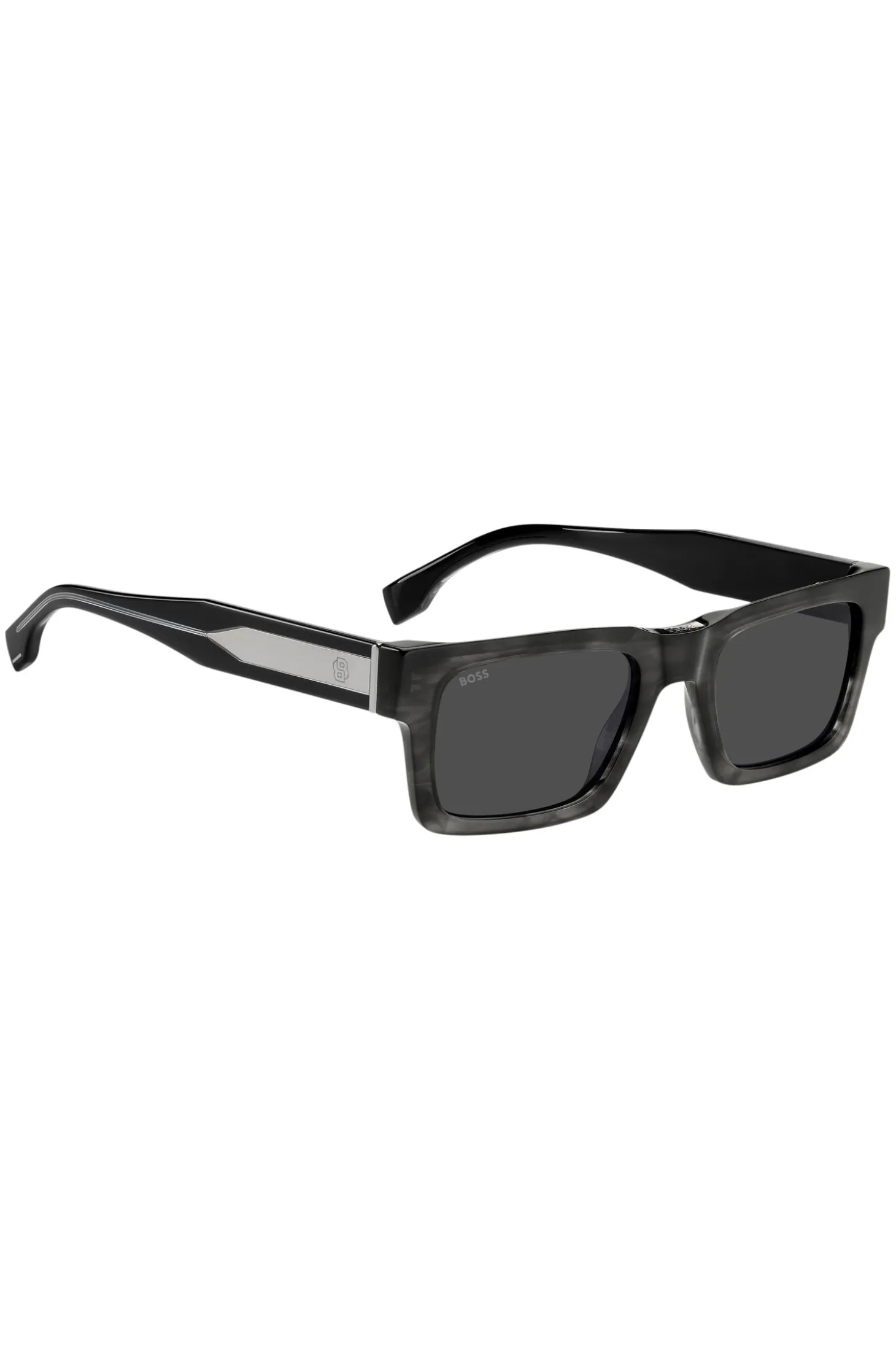 Patterned-acetate sunglasses with Double B monogram