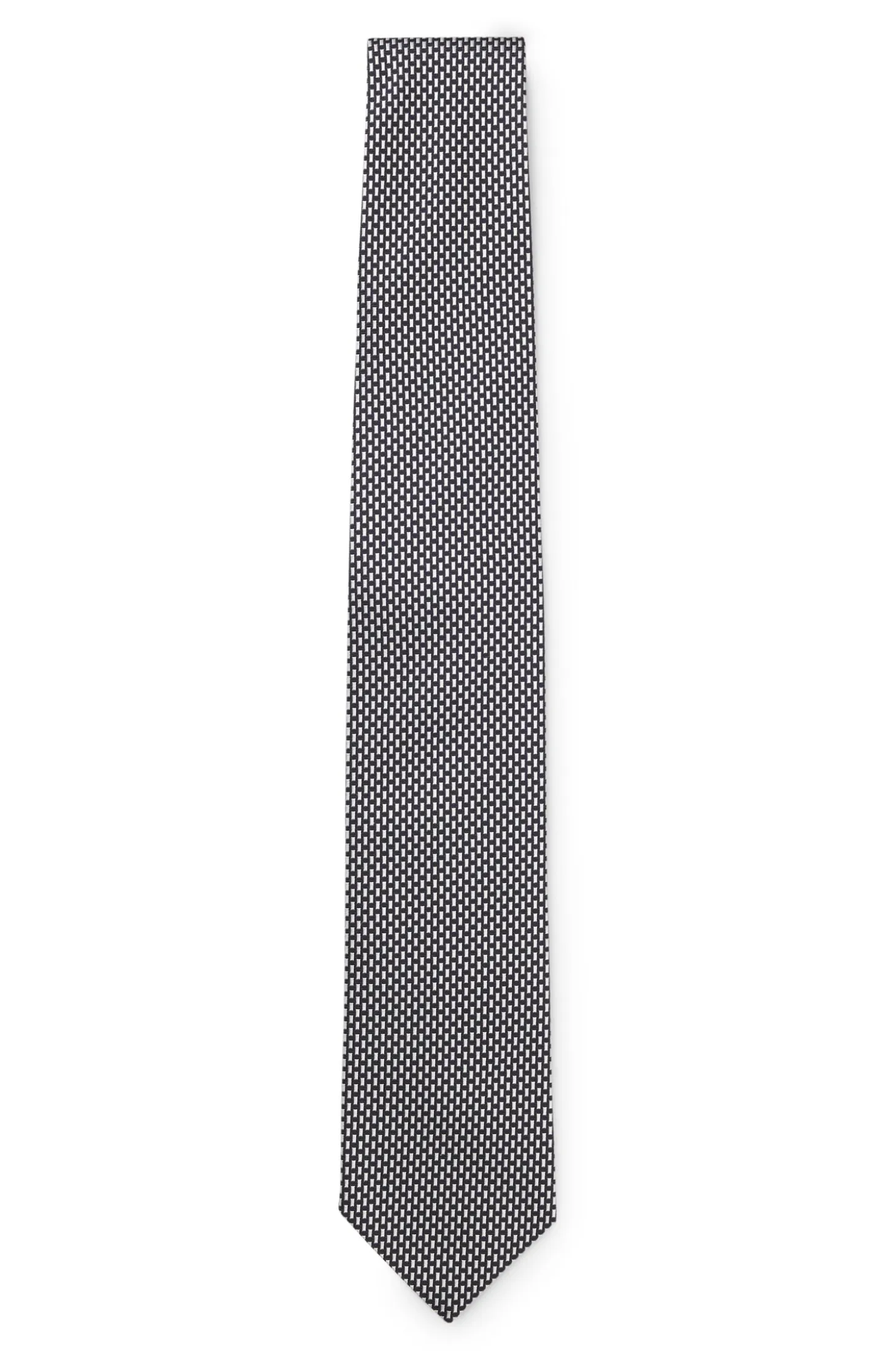 Patterned tie in Italian-made silk