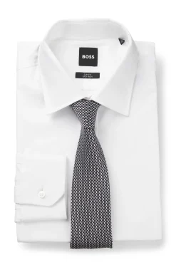 Patterned tie in Italian-made silk