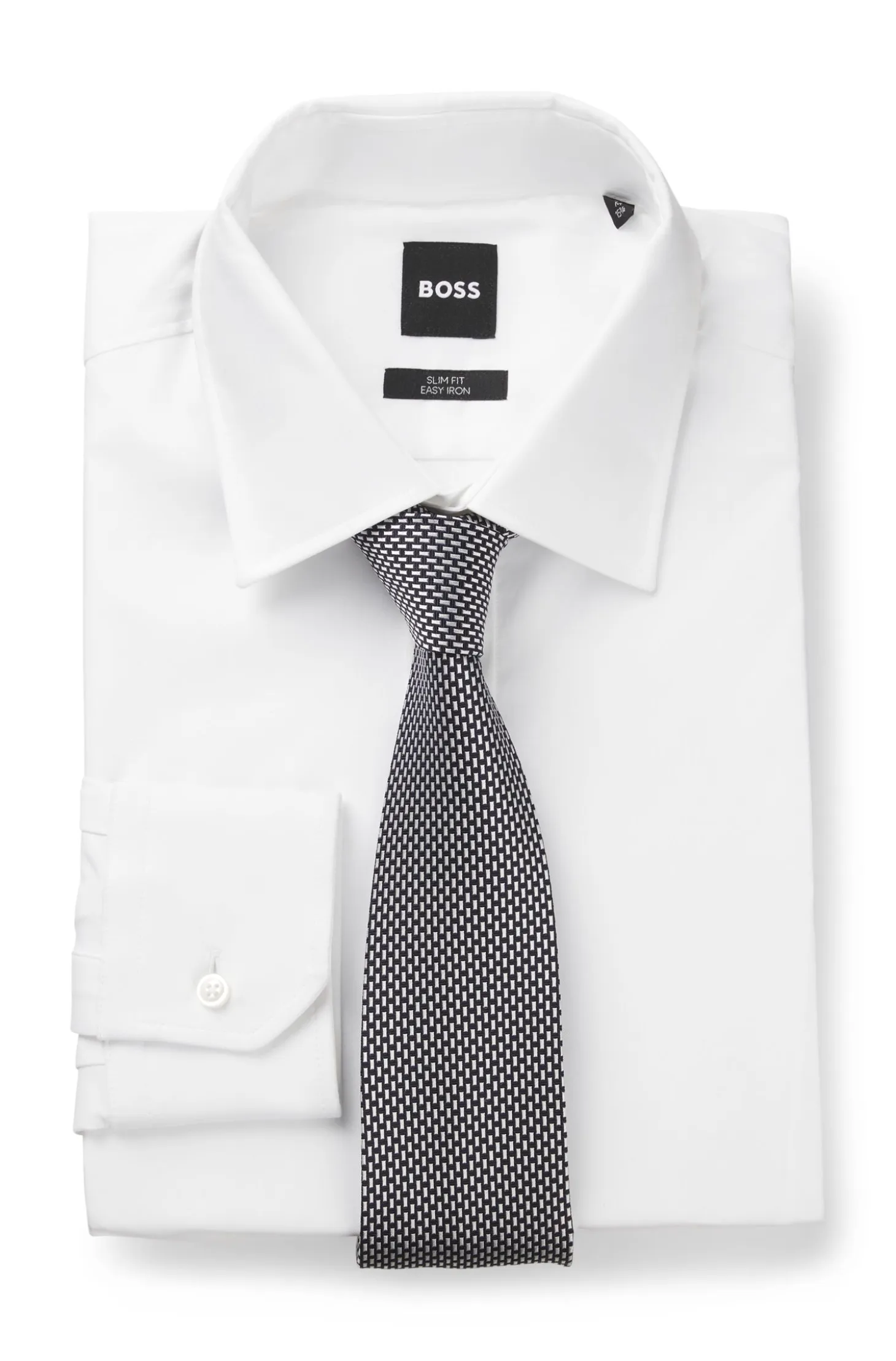 Patterned tie in Italian-made silk