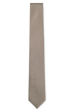 Patterned tie in Italian-made silk