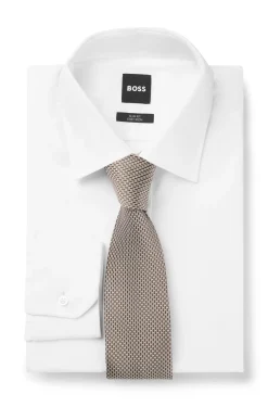 Patterned tie in Italian-made silk