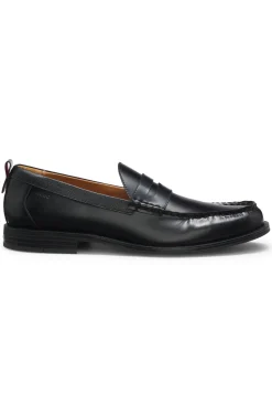Penny loafers in brush-off leather