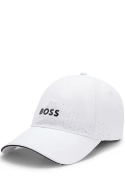 Perforated cap with gloss logo