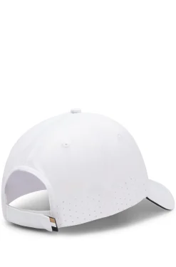 Perforated cap with gloss logo