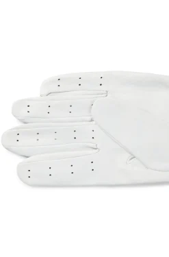 Perforated glove in nappa leather with riptape closure