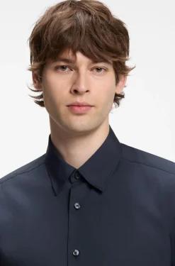 Performance regular-fit shirt with micro pattern